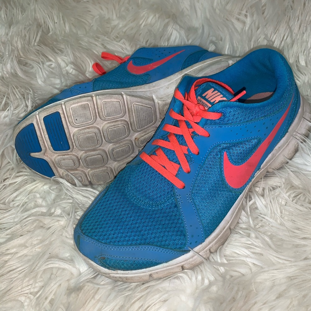 Blue Nike Running Tennis Shoes